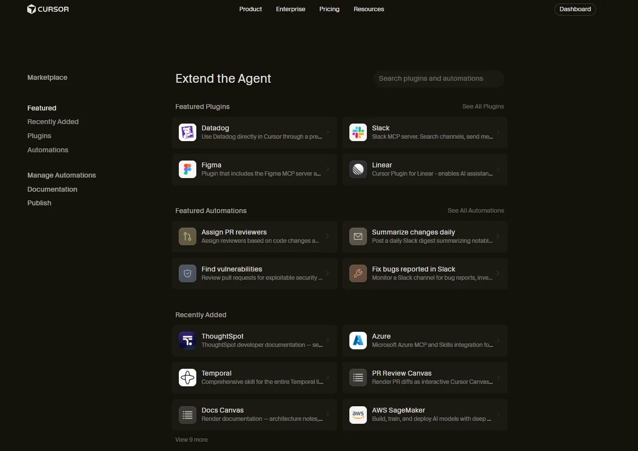 Курсор магазин MCP