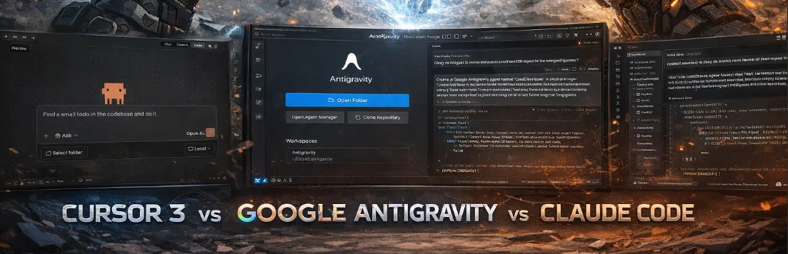 Сравнение 3 IDE | Cursor, Claude Code, Antigravity
