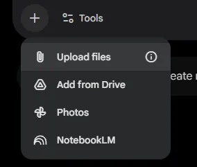 Загрузка файлов в Gemini