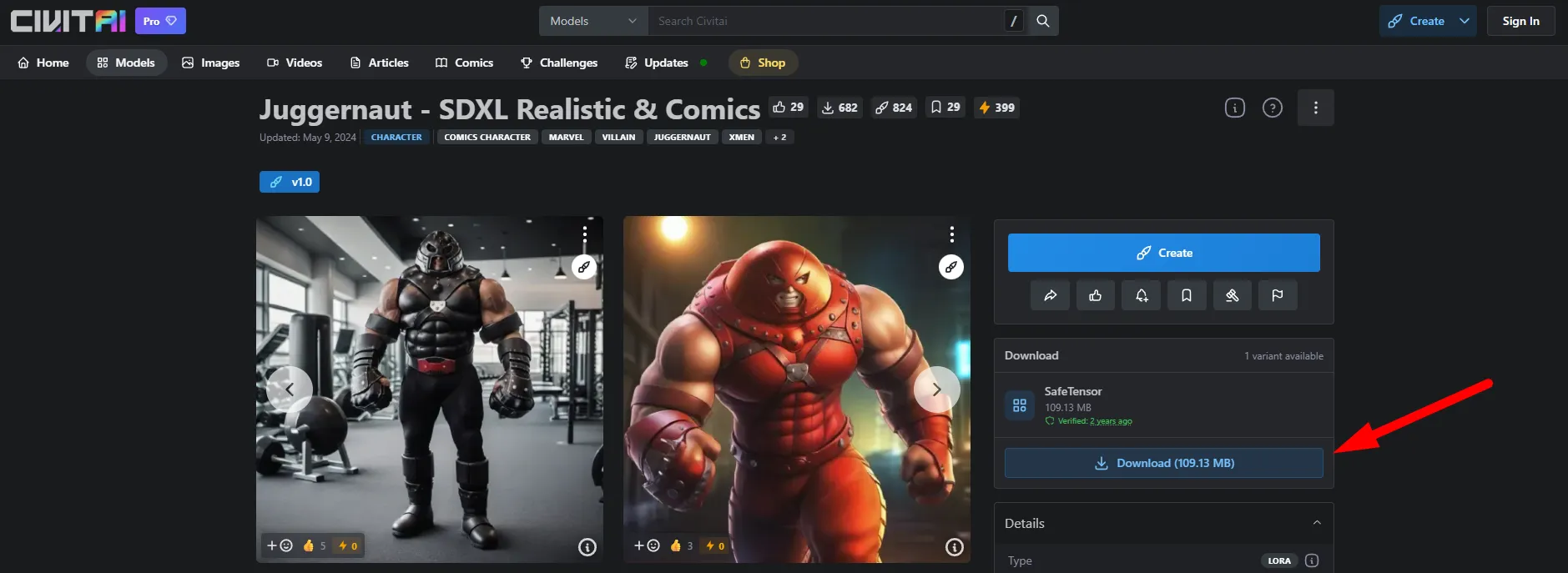 Где скачать модели для Stable Diffusion на Civitai