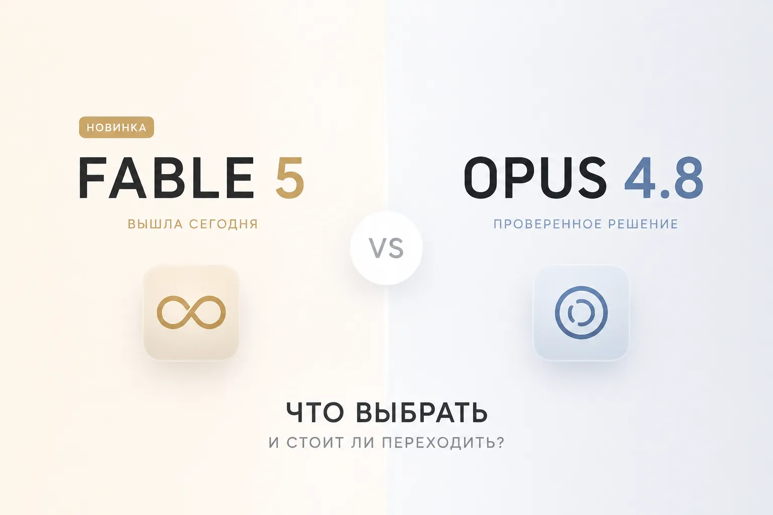 Fable 5 vs Opus 4.8 — сравнение моделей Claude от Anthropic