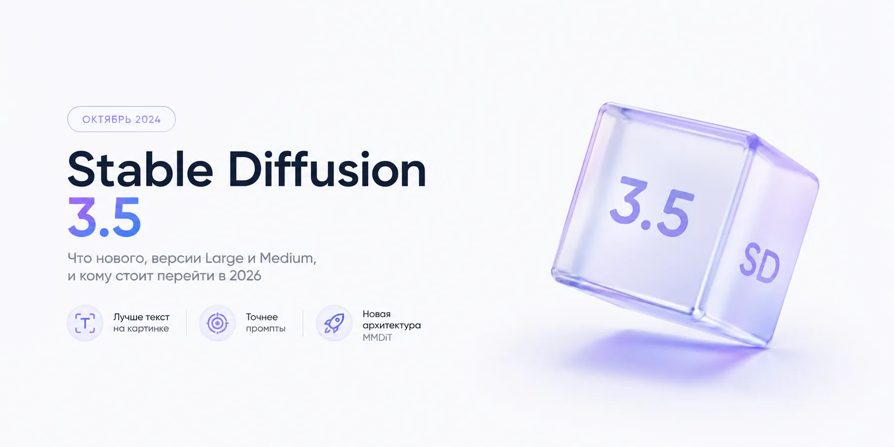 Stable Diffusion 3.5 отличия от SDXL